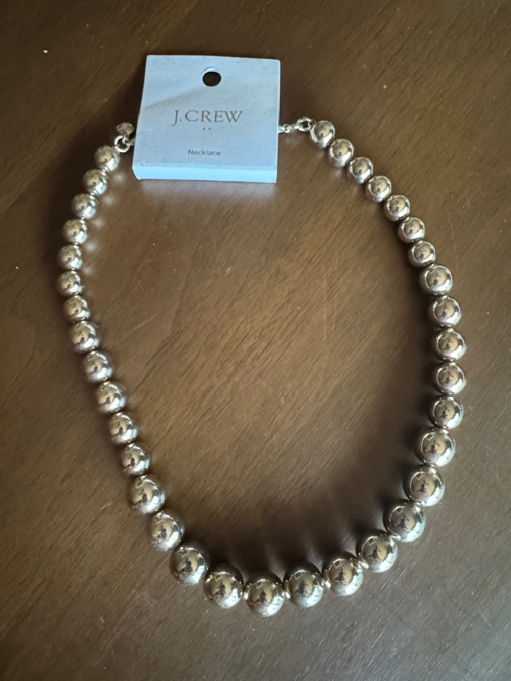 J. Crew Gold-Tone Beaded Necklace
